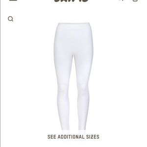 SKIMS white terry high waisted leggings size small